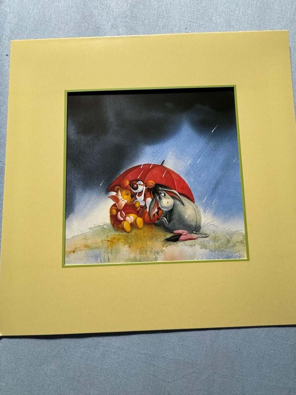 Disney Winnie The Pooh Art Print In The Rain